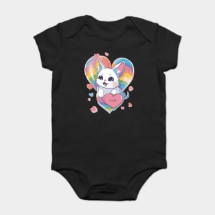 You Mean The World To Me Kitty Baby Bodysuit